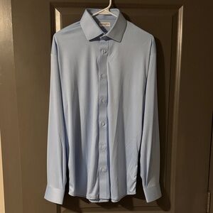 Elegant Light Blue Men's Dress Shirt